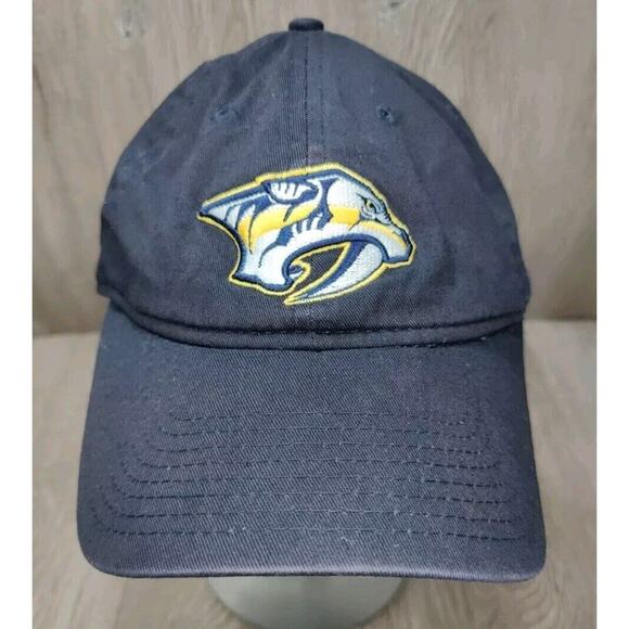 NHL '47 Nashville Predators hat Adjustable Strapback Navy Blue Hockey Fan‎ Cap - Picture 1 of 8